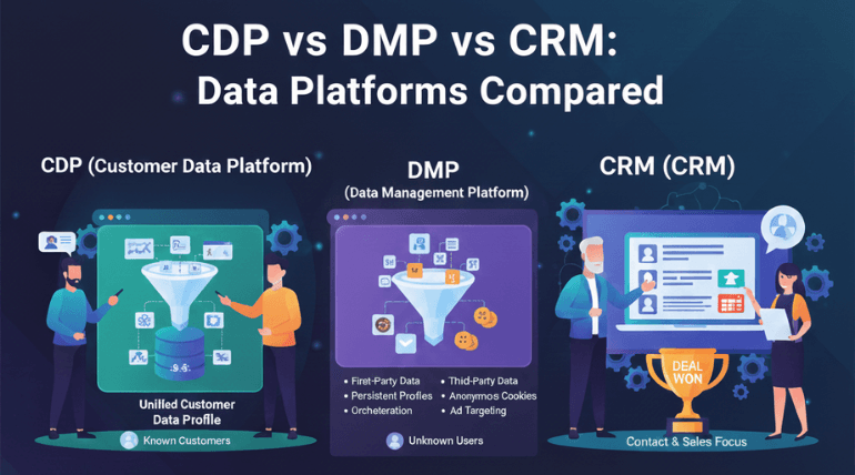CDP vs DMP vs CRM